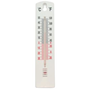 Plastic muur-thermometer 200 mm