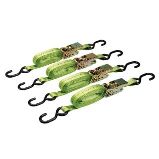 4-delige spanriem set, 900 kg 4 m x 25 mm