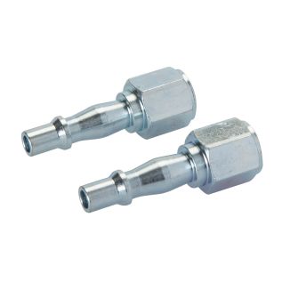 Luchtslang bajonet koppeling, vrouwelijke schroefdraad, 2 pk. 1/4" BSP