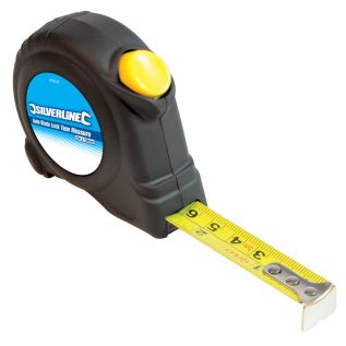 Zelf vergrendelende rolmaat, displaydoos 5 m x 19 mm, 30 st.