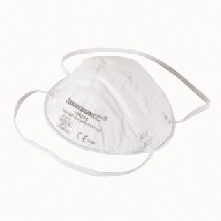 Gevormd FFP1 stofmasker displaydoos, 20 pk. FFP1, enkel gebruik