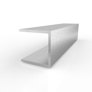 Aluminium U-profiel gel. 60 MM 6060 T6