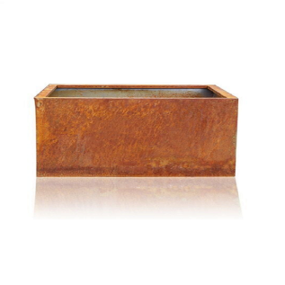 Cortenstaal plantenbak met bodem 800 X 1000 MM