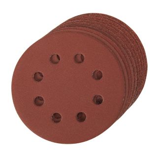 125 mm geperforeerde klittenband schuurschijven, 10 pk.