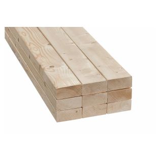 Vuren C Geschaafd Ronde Hoek FSC 75x75mm