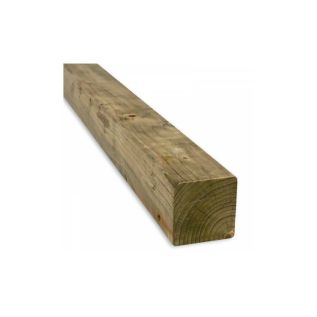 Vuren C Geschaafd Ronde Hoek Verduurzaamd FSC 100x100mm