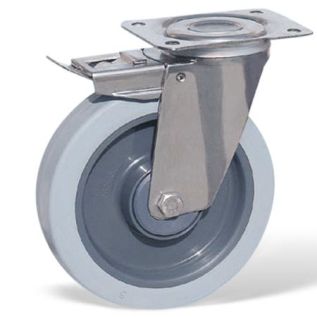 Hek zwenkwiel onder veerdruk 100 mm, 57 kg